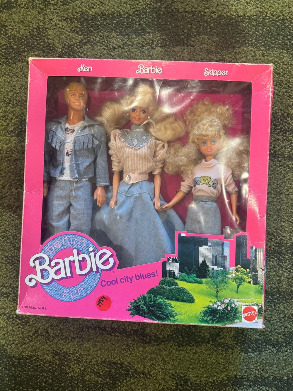 Barbie Cool City Blues Trio - Pink & Blue & Denim 1989